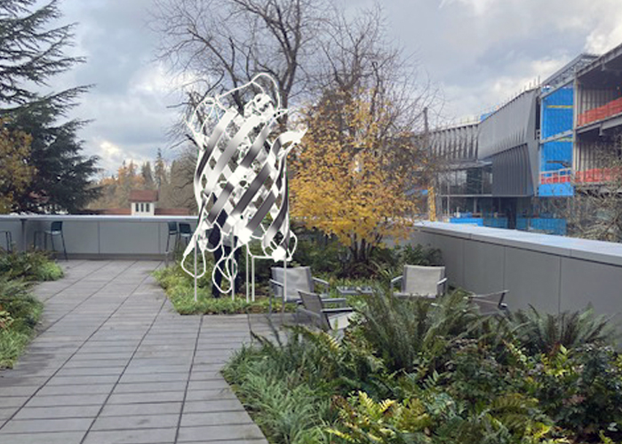 University of Oregon Molecular Art Sculpture Amodeo SE